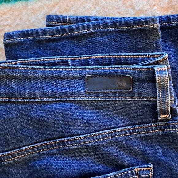 AG JEANS Saige High-Rise Straight denim, sz 30, dark wash - Picture 5 of 10